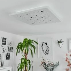 Hofstein Telsen Deckenpanel LED Weiß, 2-flammig, Fernbedienung, Farbwechsler -LED Leuchten Verkäufe telsen deckenpanel h3562772 9