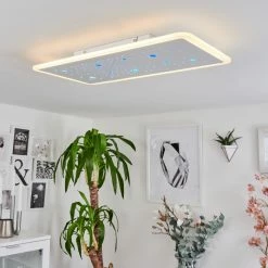 Hofstein Telsen Deckenpanel LED Weiß, 2-flammig, Fernbedienung, Farbwechsler -LED Leuchten Verkäufe telsen deckenpanel h3562796 10