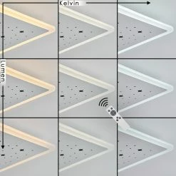 Hofstein Telsen Deckenpanel LED Weiß, 2-flammig, Fernbedienung, Farbwechsler -LED Leuchten Verkäufe telsen deckenpanel h3562796 2