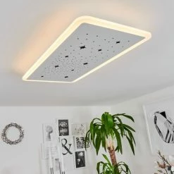 Hofstein Telsen Deckenpanel LED Weiß, 2-flammig, Fernbedienung, Farbwechsler -LED Leuchten Verkäufe telsen deckenpanel h3562796 8