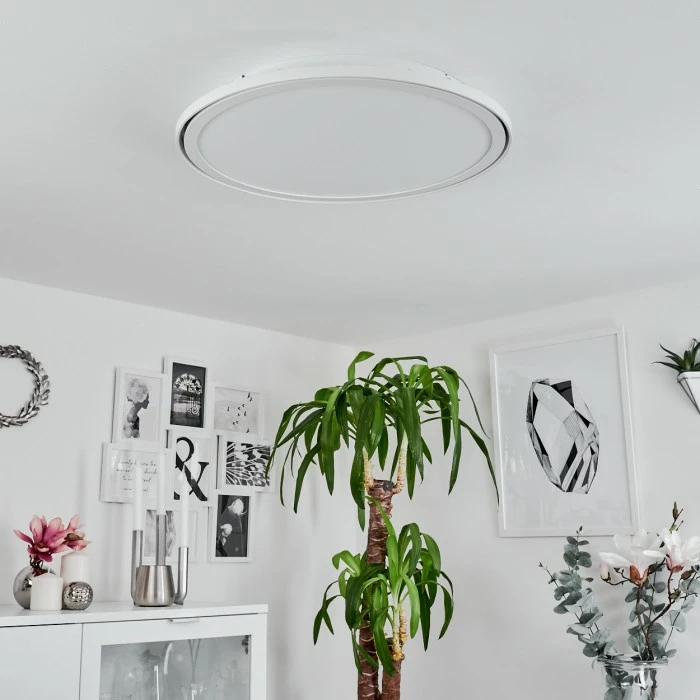 Hofstein Telsen Deckenpanel LED Weiß, 2-flammig, Fernbedienung, Farbwechsler 5 Hofstein Telsen Deckenpanel LED Weiß, 2-flammig, Fernbedienung, Farbwechsler – Bild 5