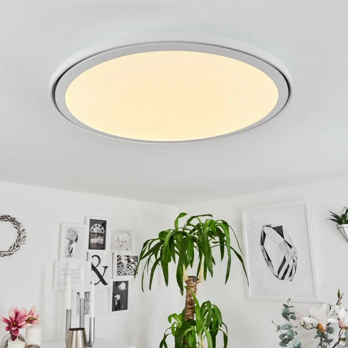 Hofstein Telsen Deckenpanel LED Weiß, 2-flammig, Fernbedienung, Farbwechsler 7 Hofstein Telsen Deckenpanel LED Weiß, 2-flammig, Fernbedienung, Farbwechsler – Bild 7