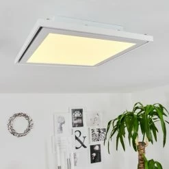 Hofstein Telsen Deckenpanel LED Weiß, 2-flammig, Fernbedienung, Farbwechsler -LED Leuchten Verkäufe telsen deckenpanel h3562833 6