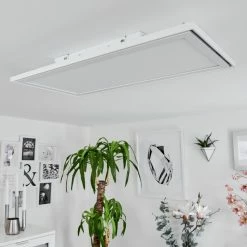 Hofstein Telsen Deckenpanel LED Weiß, 2-flammig, Fernbedienung, Farbwechsler -LED Leuchten Verkäufe telsen deckenpanel h3562864 4