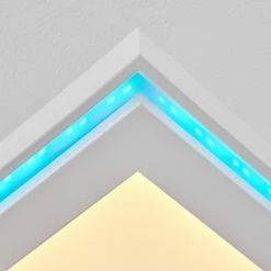 Hofstein Telsen Deckenpanel LED Weiß, 2-flammig, Fernbedienung, Farbwechsler -LED Leuchten Verkäufe telsen deckenpanel h3562864 5