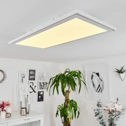 Hofstein Telsen Deckenpanel LED Weiß, 2-flammig, Fernbedienung, Farbwechsler -LED Leuchten Verkäufe telsen deckenpanel h3562864 6