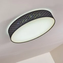 Hofstein Temuka Deckenleuchte LED Weiß, Schwarz, 1-flammig, Fernbedienung -LED Leuchten Verkäufe temuka deckenleuchte h3168967 do1 22