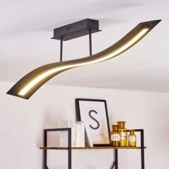 Hofstein Teresina Deckenleuchte LED Schwarz, 1-flammig, Fernbedienung -LED Leuchten Verkäufe teresina deckenleuchte h3375327 8