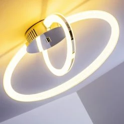 Hofstein Tesoro Deckenleuchte LED Chrom, 1-flammig