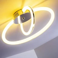 Hofstein Tesoro Deckenleuchte LED Chrom, 1-flammig -LED Leuchten Verkäufe tesoro deckenleuchte h167497 8