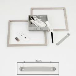 Hofstein Thara Deckenleuchte LED Nickel-Matt, 2-flammig, Fernbedienung -LED Leuchten Verkäufe thara deckenleuchte h3381731 4