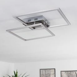 Hofstein Thara Deckenleuchte LED Nickel-Matt, 2-flammig, Fernbedienung -LED Leuchten Verkäufe thara deckenleuchte h3381731 8