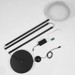 Hofstein Theron Deckenfluter LED Schwarz, 1-flammig, Fernbedienung -LED Leuchten Verkäufe theron deckenfluter h3456606 4