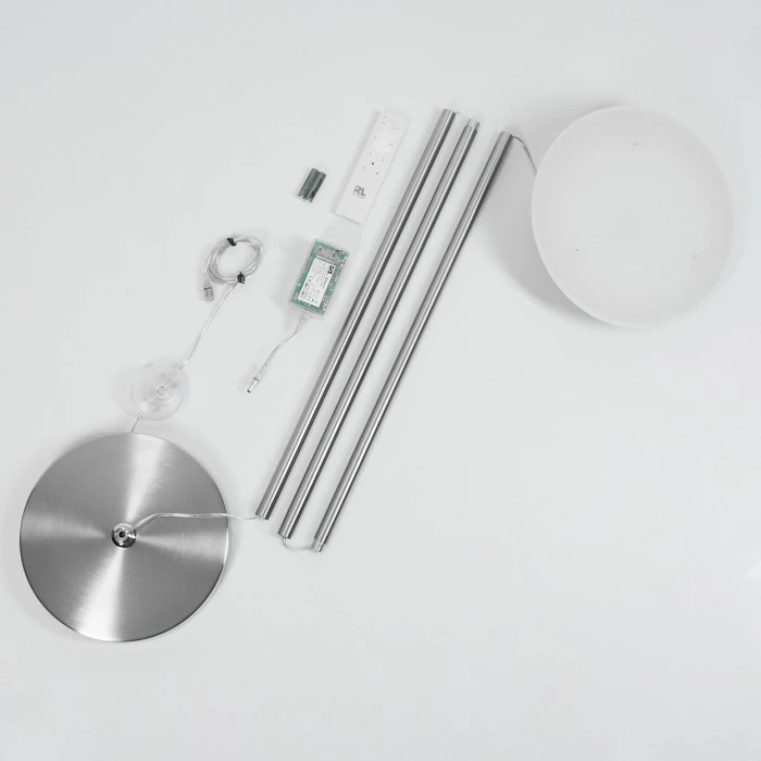 Hofstein Theron Deckenfluter LED Nickel-Matt, 1-flammig, Fernbedienung 5 Hofstein Theron Deckenfluter LED Nickel-Matt, 1-flammig, Fernbedienung – Bild 5