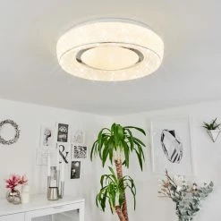 Hofstein Tobosy Deckenleuchte LED Weiß, 1-flammig, Fernbedienung -LED Leuchten Verkäufe tobosy deckenleuchte h3562710 9