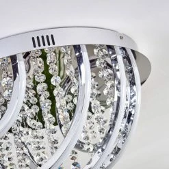 Hofstein Toirano Deckenleuchte LED Chrom, Silber, Weiß, Glitzereffekt, 2-flammig, Fernbedienung, Farbwechsler 15 Hofstein Toirano Deckenleuchte LED Chrom, Silber, Weiß, Glitzereffekt, 2-flammig, Fernbedienung, Farbwechsler -LED Leuchten Verkäufe toirano deckenleuchte h3427316 2