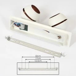 Hofstein Tome Deckenleuchte LED Messing, Weiß, 2-flammig 16 Hofstein Tome Deckenleuchte LED Messing, Weiß, 2-flammig -LED Leuchten Verkäufe tome deckenleuchte h3611746 4