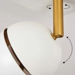 Hofstein Tome Deckenleuchte LED Messing, Weiß, 2-flammig 17 Hofstein Tome Deckenleuchte LED Messing, Weiß, 2-flammig -LED Leuchten Verkäufe tome deckenleuchte h3611746 5