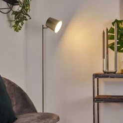 Hofstein Tontolos Stehleuchte LED Nickel-Matt, 1-flammig 20 Hofstein Tontolos Stehleuchte LED Nickel-Matt, 1-flammig -LED Leuchten Verkäufe tontolos stehleuchte h3385388 8