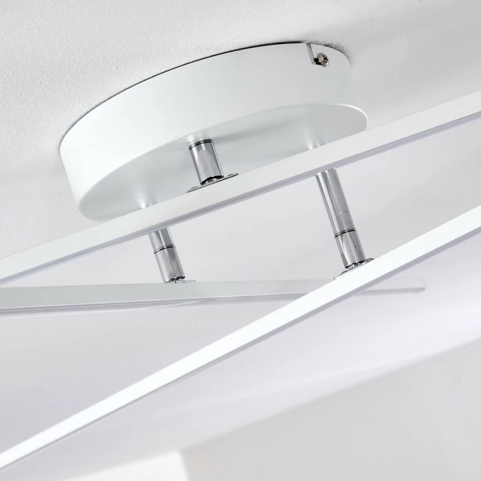 Hofstein Tornio Deckenleuchte LED Nickel-Matt, Weiß, 3-flammig 11 Hofstein Tornio Deckenleuchte LED Nickel-Matt, Weiß, 3-flammig – Bild 11