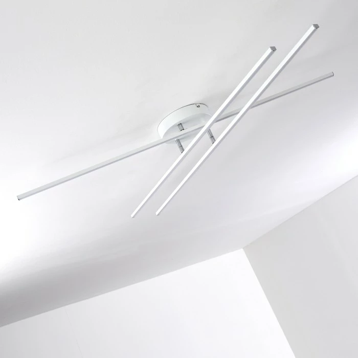 Hofstein Tornio Deckenleuchte LED Nickel-Matt, Weiß, 3-flammig 26 Hofstein Tornio Deckenleuchte LED Nickel-Matt, Weiß, 3-flammig – Bild 26