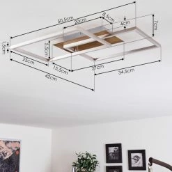 Hofstein Torres Deckenleuchte LED Nickel-Matt, 2-flammig, Fernbedienung 14 Hofstein Torres Deckenleuchte LED Nickel-Matt, 2-flammig, Fernbedienung -LED Leuchten Verkäufe torres deckenleuchte h3381267 3