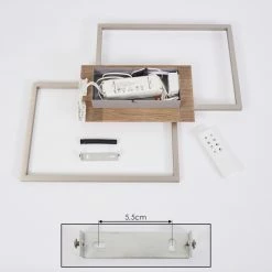 Hofstein Torres Deckenleuchte LED Nickel-Matt, 2-flammig, Fernbedienung 15 Hofstein Torres Deckenleuchte LED Nickel-Matt, 2-flammig, Fernbedienung -LED Leuchten Verkäufe torres deckenleuchte h3381267 4