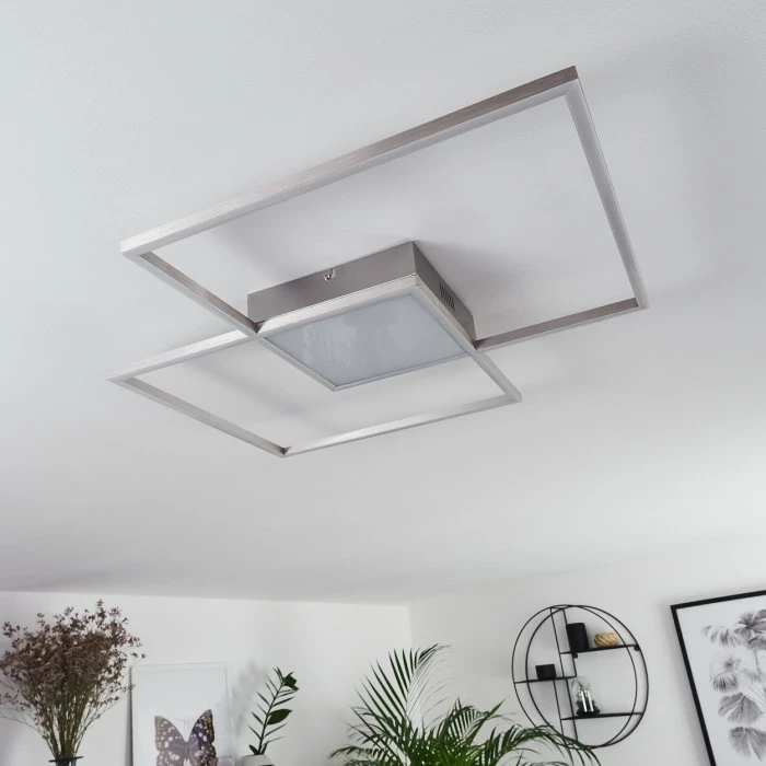 Hofstein Torresella Deckenleuchte LED Nickel-Matt, 2-flammig, Fernbedienung 11 Hofstein Torresella Deckenleuchte LED Nickel-Matt, 2-flammig, Fernbedienung – Bild 11