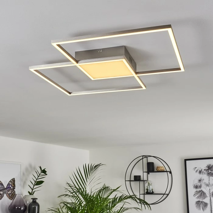 Hofstein Torresella Deckenleuchte LED Nickel-Matt, 2-flammig, Fernbedienung 12 Hofstein Torresella Deckenleuchte LED Nickel-Matt, 2-flammig, Fernbedienung – Bild 12