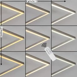 Hofstein Torresella Deckenleuchte LED Nickel-Matt, 2-flammig, Fernbedienung 27 Hofstein Torresella Deckenleuchte LED Nickel-Matt, 2-flammig, Fernbedienung -LED Leuchten Verkäufe torresella deckenleuchte h3392591 13