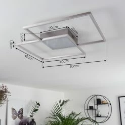 Hofstein Torresella Deckenleuchte LED Nickel-Matt, 2-flammig, Fernbedienung 17 Hofstein Torresella Deckenleuchte LED Nickel-Matt, 2-flammig, Fernbedienung -LED Leuchten Verkäufe torresella deckenleuchte h3392591 3