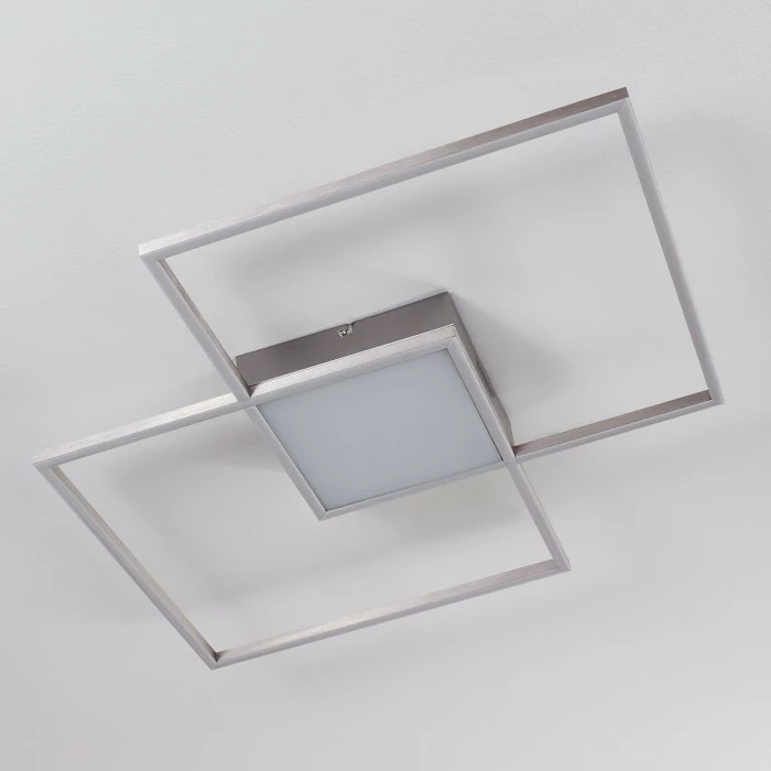 Hofstein Torresella Deckenleuchte LED Nickel-Matt, 2-flammig, Fernbedienung 8 Hofstein Torresella Deckenleuchte LED Nickel-Matt, 2-flammig, Fernbedienung – Bild 8