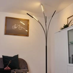 Hofstein Totara Stehleuchte LED Schwarz, 5-flammig 22 Hofstein Totara Stehleuchte LED Schwarz, 5-flammig -LED Leuchten Verkäufe totara stehleuchte h3385357 10