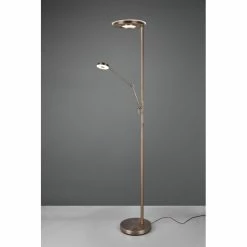 Trio Leuchten Trio Barrie Deckenfluter LED Altmessing, 2-flammig