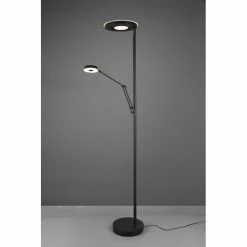 Trio Leuchten Trio Barrie Deckenfluter LED Schwarz, 2-flammig