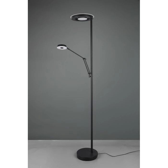 Trio Leuchten Trio Barrie Deckenfluter LED Schwarz, 2-flammig 5 Trio Leuchten Trio Barrie Deckenfluter LED Schwarz, 2-flammig – Bild 5