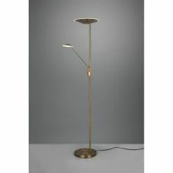 Trio Leuchten Trio Brantford Deckenfluter LED Altmessing, 1-flammig