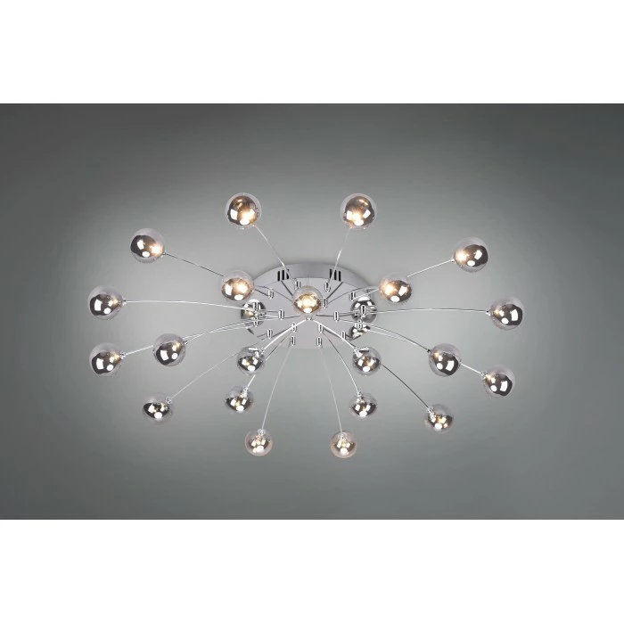 Trio Leuchten Trio Bullet Deckenleuchte LED Chrom, 21-flammig 1 Trio Leuchten Trio Bullet Deckenleuchte LED Chrom, 21-flammig