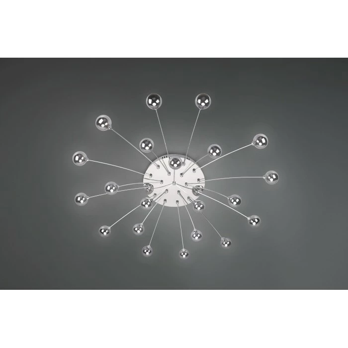 Trio Leuchten Trio Bullet Deckenleuchte LED Chrom, 21-flammig 2 Trio Leuchten Trio Bullet Deckenleuchte LED Chrom, 21-flammig – Bild 2