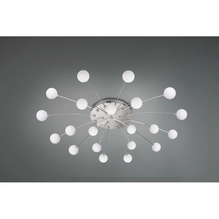 Trio Leuchten Trio Bullet Deckenleuchte LED Nickel-Matt, 21-flammig 7 Trio Leuchten Trio Bullet Deckenleuchte LED Nickel-Matt, 21-flammig – Bild 7