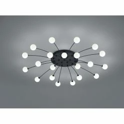 Trio Leuchten Trio Bullet Deckenleuchte LED Schwarz, 21-flammig