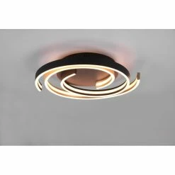 Trio Leuchten Trio Caya Deckenleuchte LED Messing, Schwarz, 1-flammig