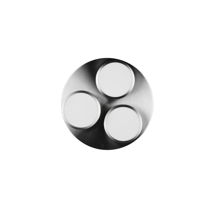 Trio Leuchten Trio Franklin Deckenleuchte LED Nickel-Matt, 3-flammig 6 Trio Leuchten Trio Franklin Deckenleuchte LED Nickel-Matt, 3-flammig – Bild 6