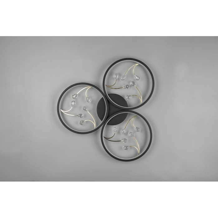 Trio Leuchten Trio Groovy Deckenleuchte LED Schwarz, 1-flammig 4 Trio Leuchten Trio Groovy Deckenleuchte LED Schwarz, 1-flammig – Bild 4