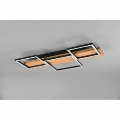 Trio Leuchten Trio Harper Deckenleuchte LED Schwarz, Weiß, Naturfarben, 1-flammig -LED Leuchten Verkäufe trio harper deckenleuchte 622910332 10