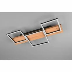 Trio Leuchten Trio Harper Deckenleuchte LED Schwarz, Weiß, Naturfarben, 1-flammig -LED Leuchten Verkäufe trio harper deckenleuchte 622910332 11