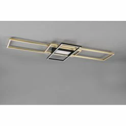 Trio Leuchten Trio Irvine Deckenleuchte LED Messing, Schwarz, 1-flammig, Fernbedienung -LED Leuchten Verkäufe trio irvine deckenleuchte 620010408 5