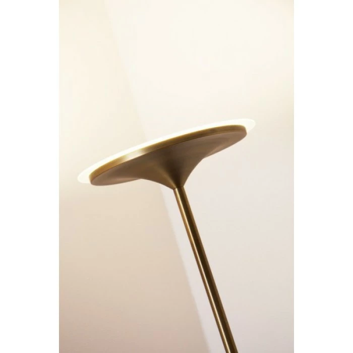 Trio Leuchten ARANGO Deckenfluter LED Messing, 1-flammig 2 Trio Leuchten ARANGO Deckenfluter LED Messing, 1-flammig – Bild 2