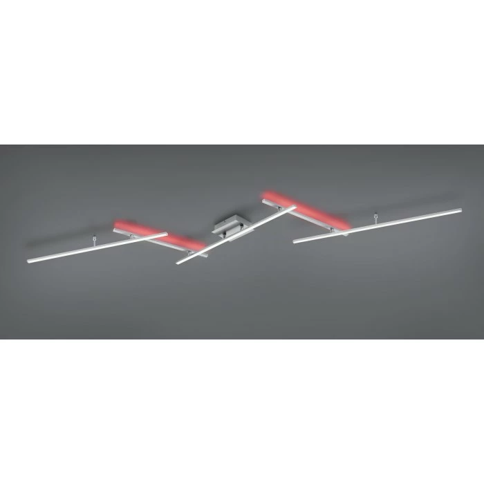 Trio Leuchten Arvin Deckenleuchte LED Nickel-Matt, 2-flammig, Fernbedienung, Farbwechsler 1 Trio Leuchten Arvin Deckenleuchte LED Nickel-Matt, 2-flammig, Fernbedienung, Farbwechsler