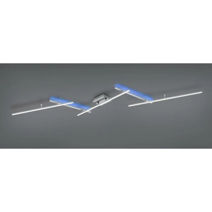 Trio Leuchten Arvin Deckenleuchte LED Nickel-Matt, 2-flammig, Fernbedienung, Farbwechsler 3 Trio Leuchten Arvin Deckenleuchte LED Nickel-Matt, 2-flammig, Fernbedienung, Farbwechsler – Bild 3